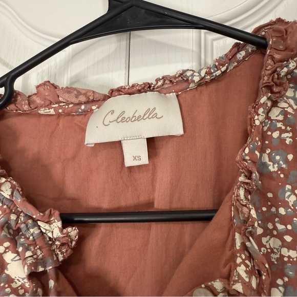 Cleobella Mini Dress in Rouge, Grey & White (B1) - Picture 4 of 6